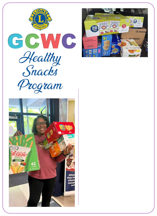 GCWC Lions Club North Carolina Healthy Snacks Program